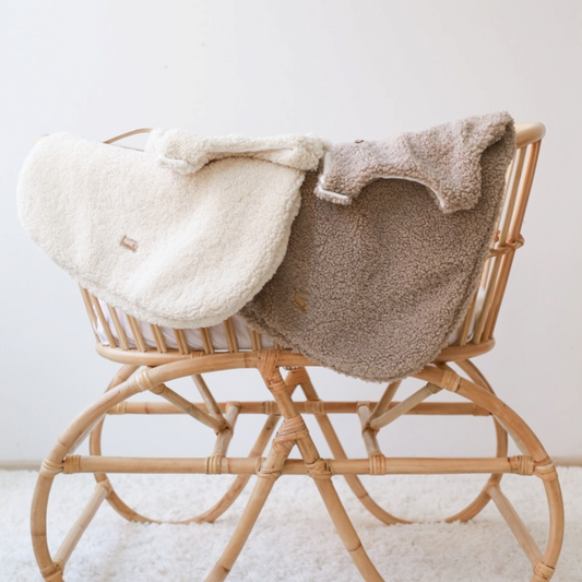 Teddy sleeping bag taupe - Liam & Lilly