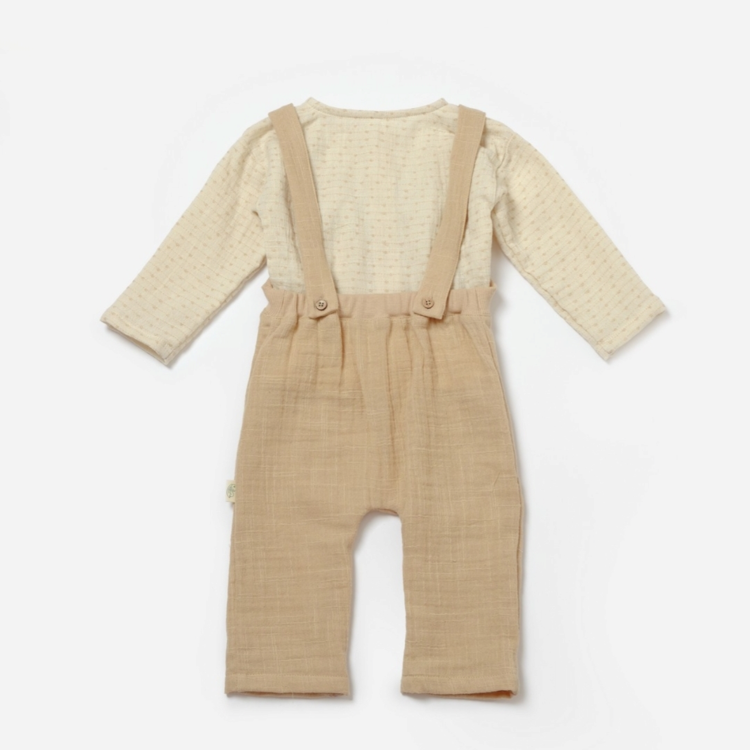 Long sleeve t-shirt & salopette set - Liam & Lilly