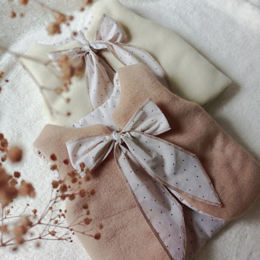 Velvet bow baby vest - Liam & Lilly