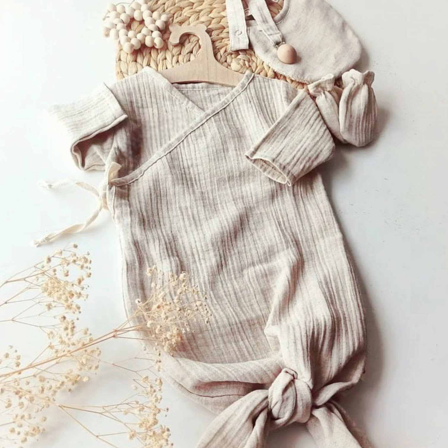 Linen swaddle sleeping bag - Liam & Lilly