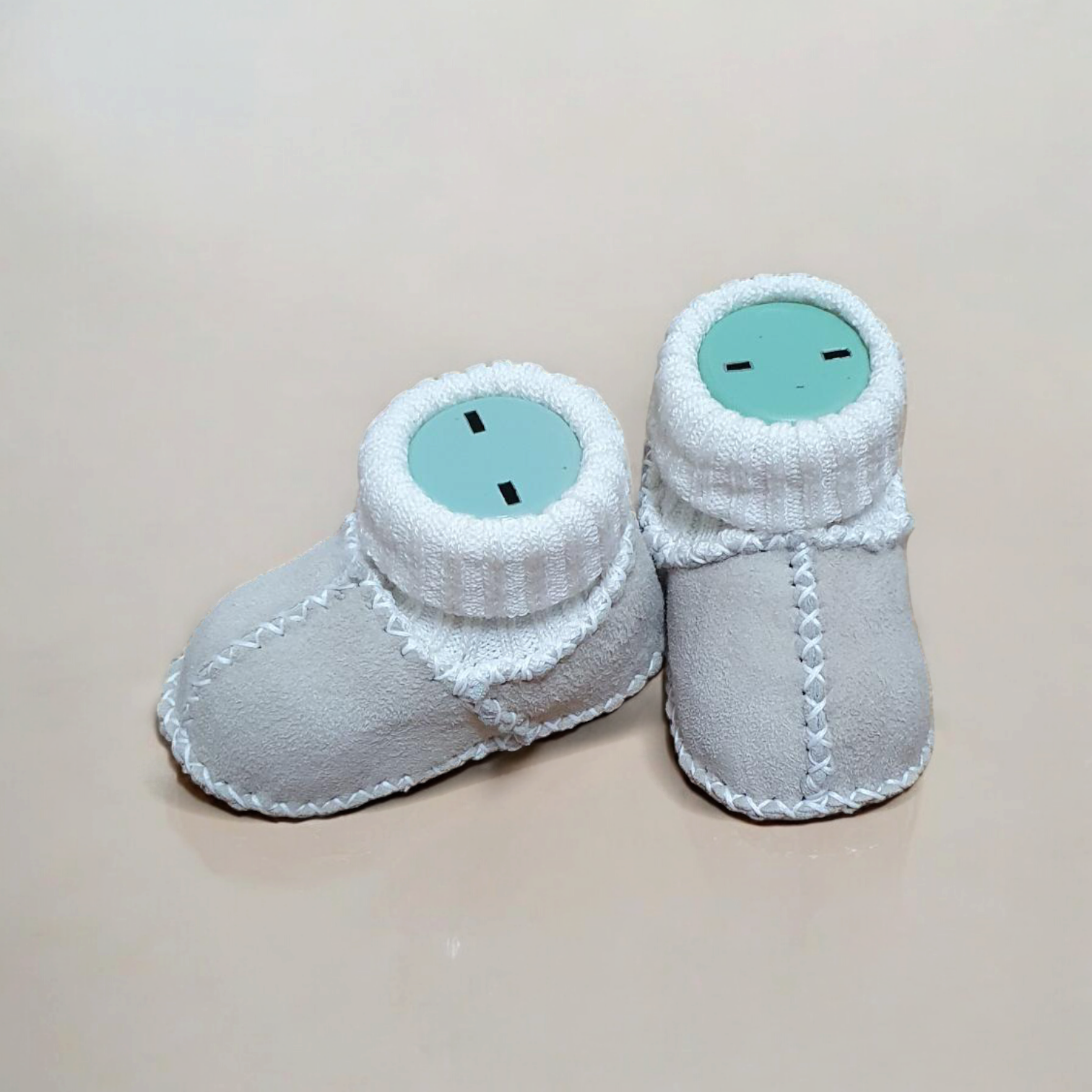 Silver suède booties - Liam & Lilly
