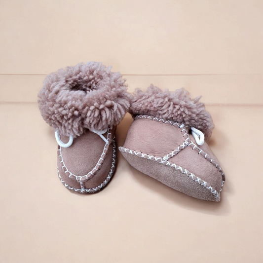Suède booties with faux fur - Liam & Lilly