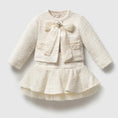 Load image into Gallery viewer, Tweed bow dress