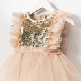 Load image into Gallery viewer, Gold party dress
