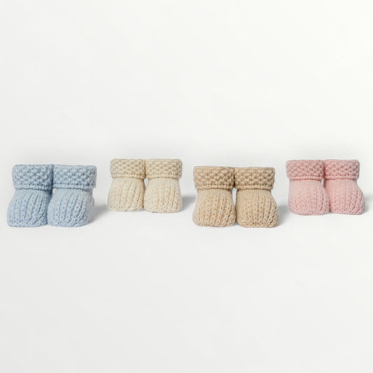 Knitted booties