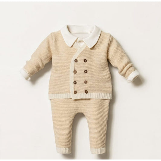 Charming baby knit ensemble