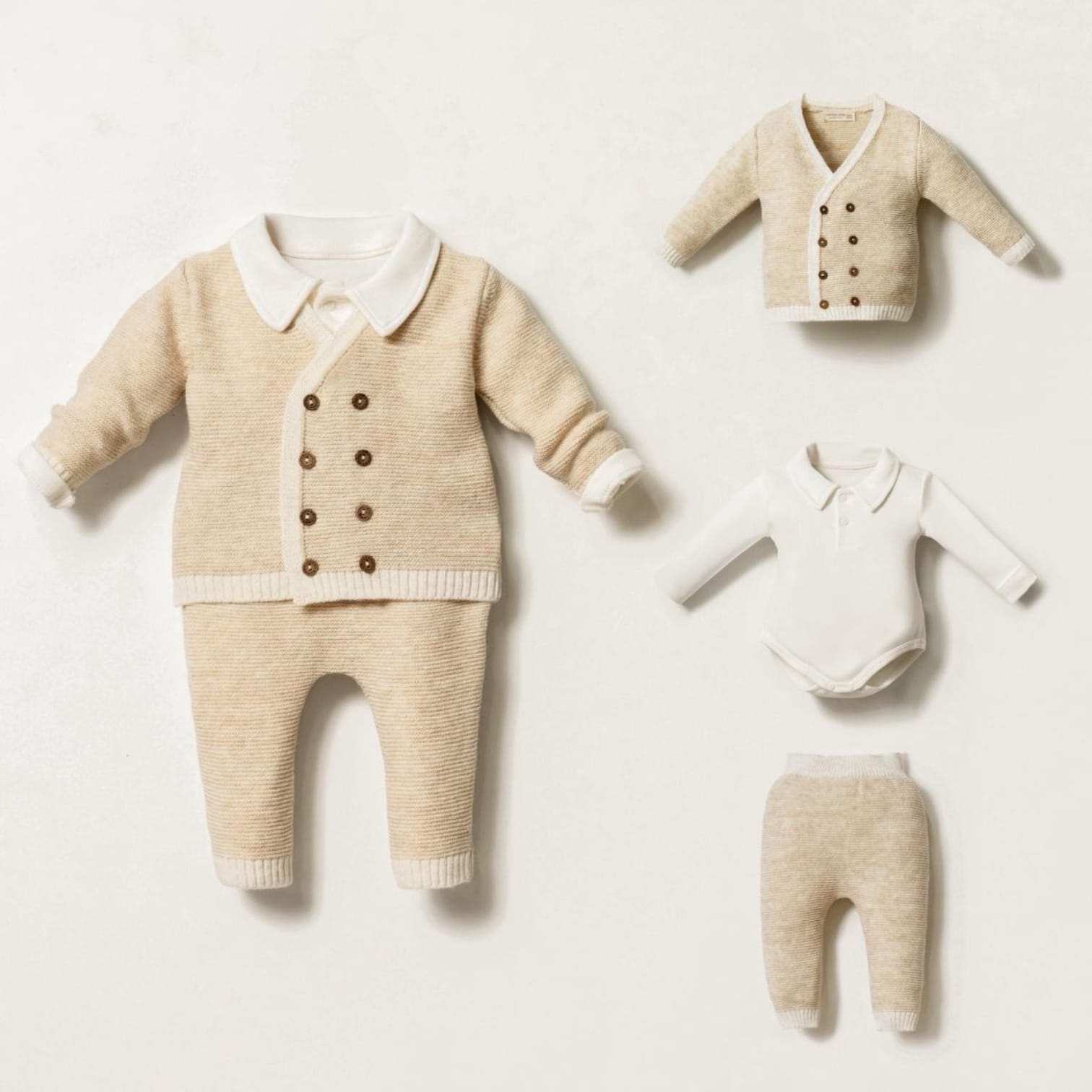 Charming baby knit ensemble