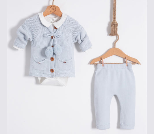 Iceblue winter outfit baby boy