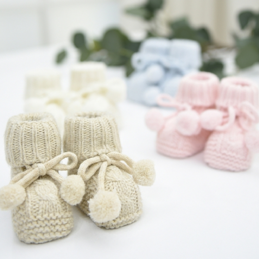 Booties pom pom - Liam & Lilly