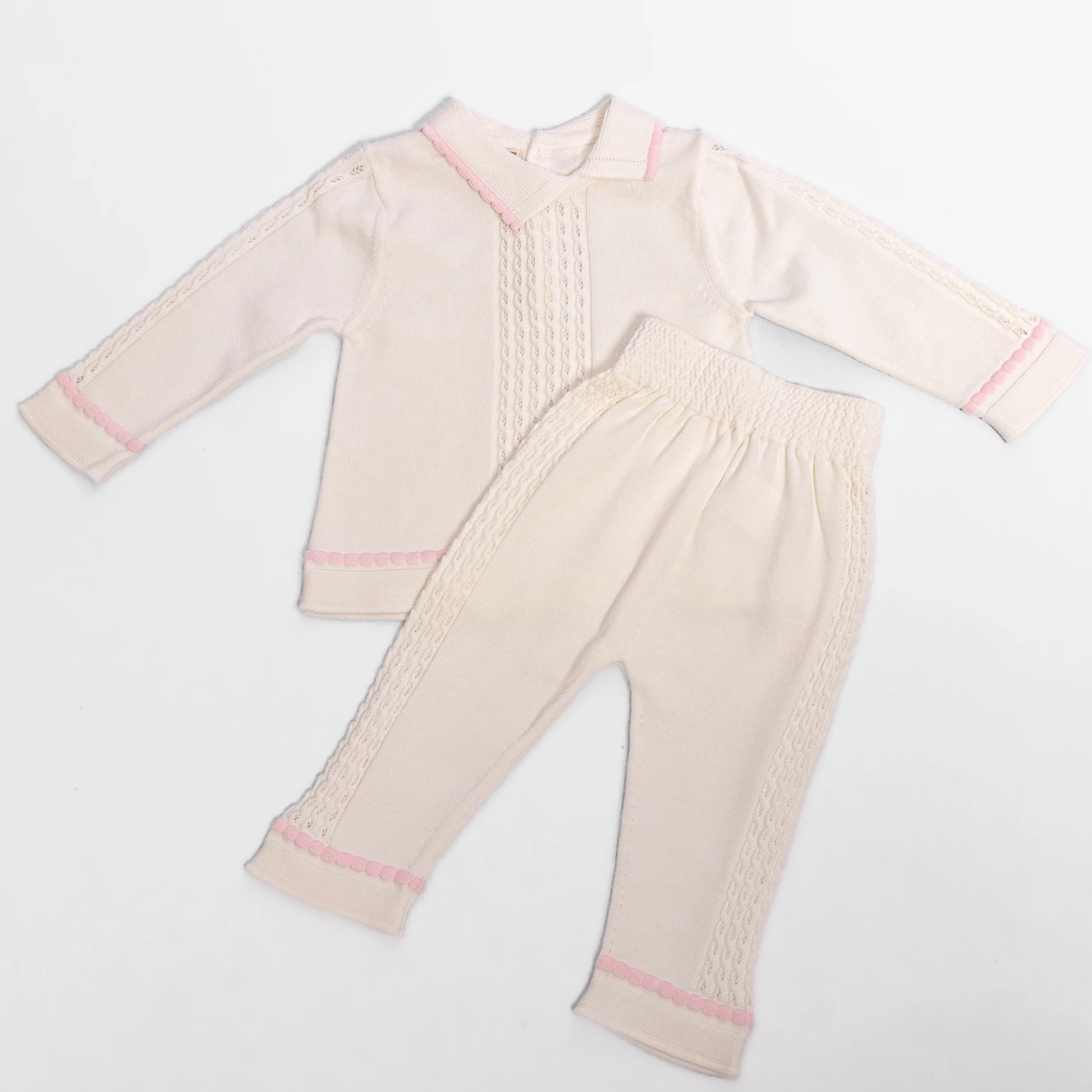 Girly two-pieces comfy set white