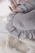 Load image into Gallery viewer, Ruffled grey sleepingbag