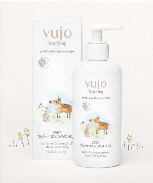 Vujo Frischling baby shampoo & washing gel 250 ml - Liam & Lilly