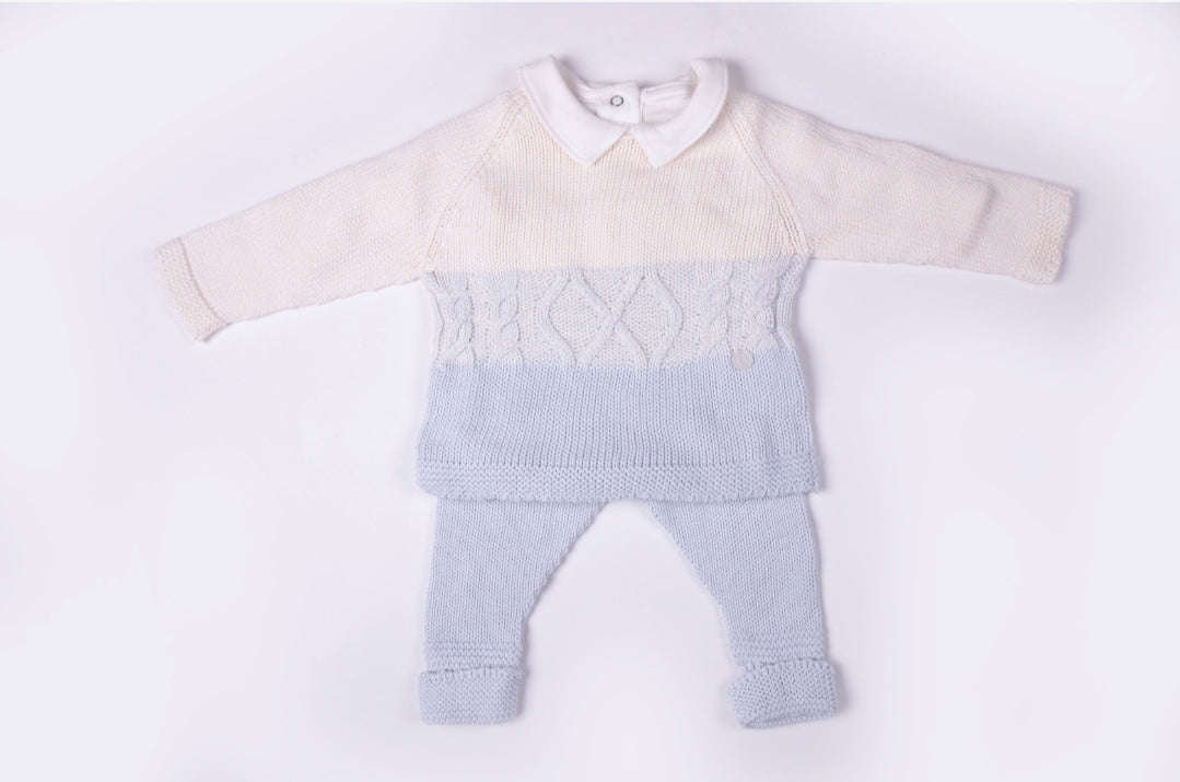 Charming three-pieces blue set boy
