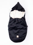 Load image into Gallery viewer, Car or pram black baby wrap - Liam & Lilly