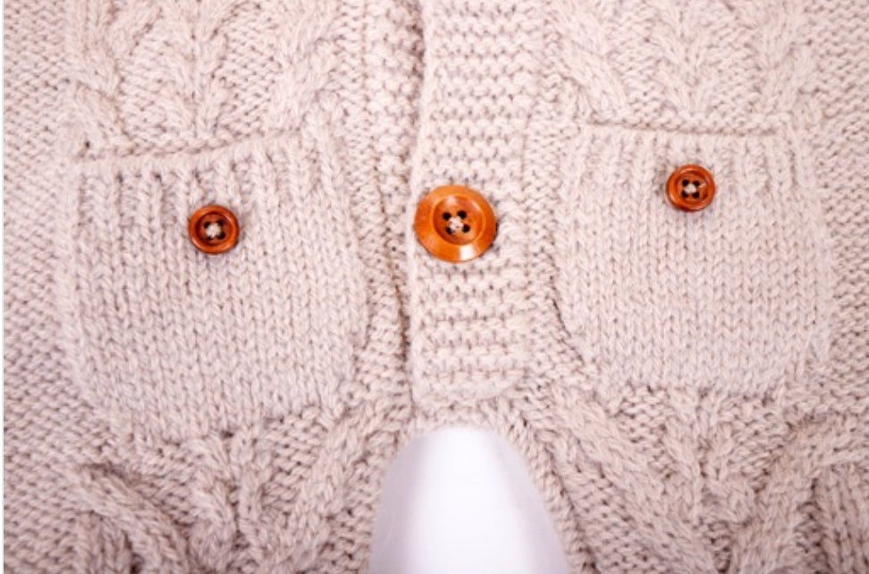 Juimpsuit taupe with fur - Liam & Lilly