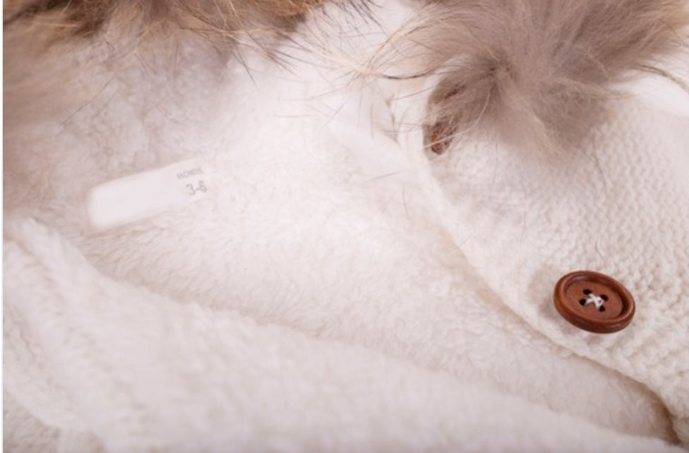 Creme onesie with fur - Liam & Lilly