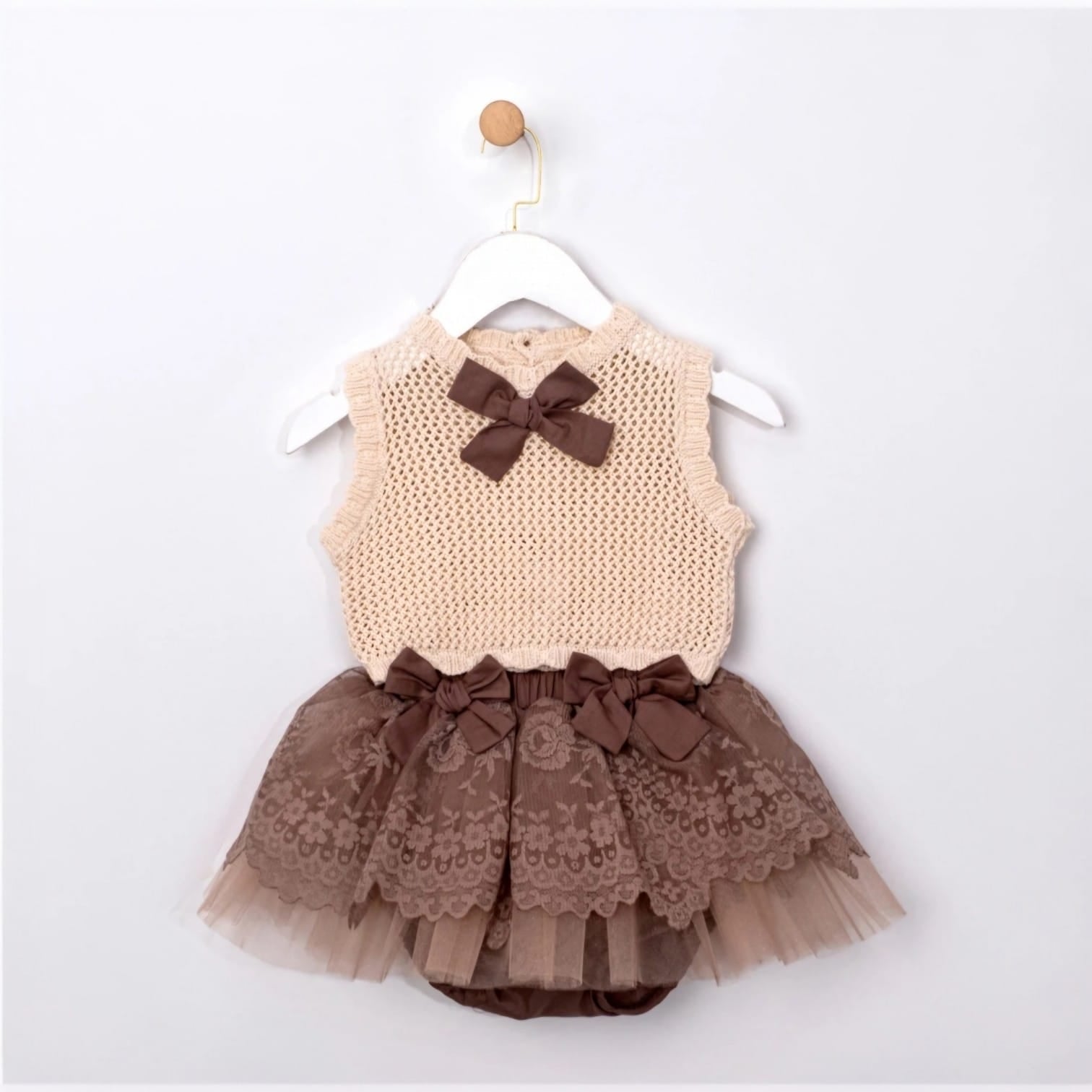 Lace bow dress