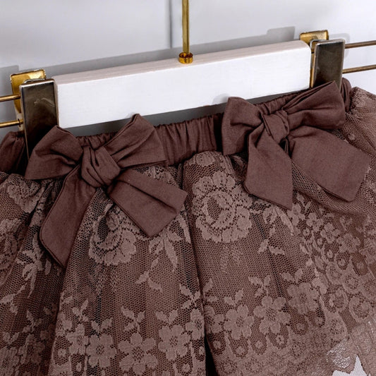 Lace bow dress