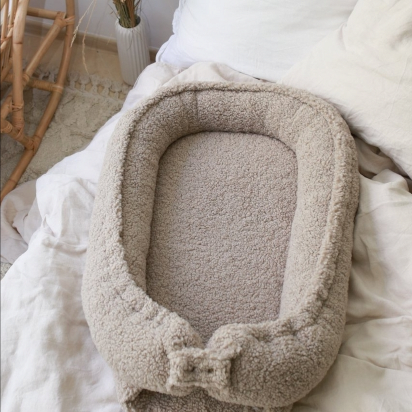 Teddy babynest taupe