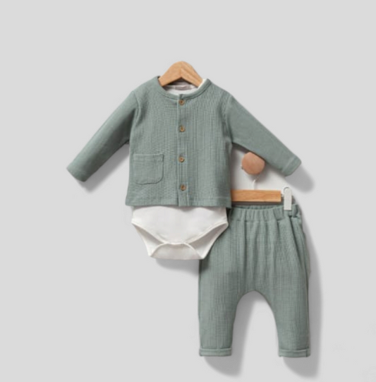 Tranquil mint green baby set