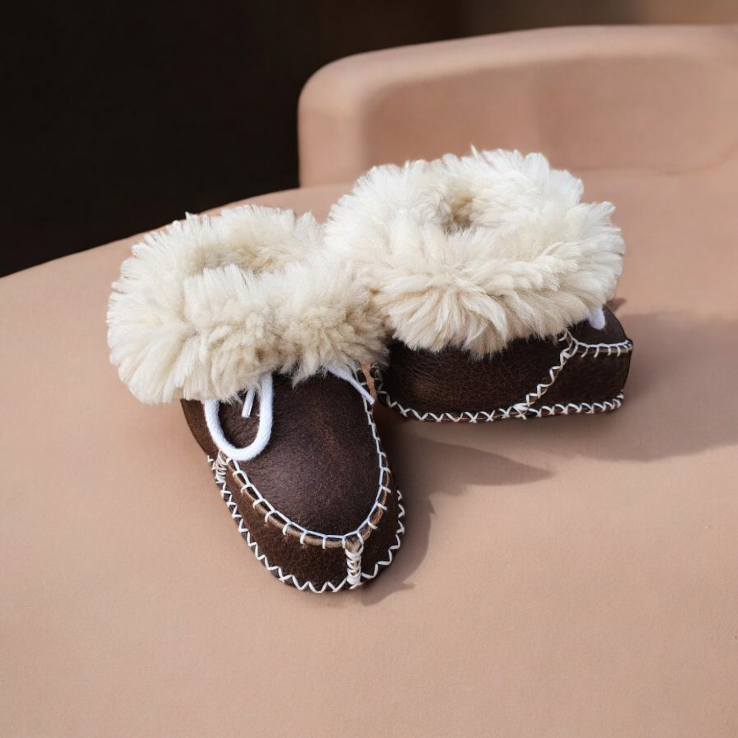 Fuzzy fur booties