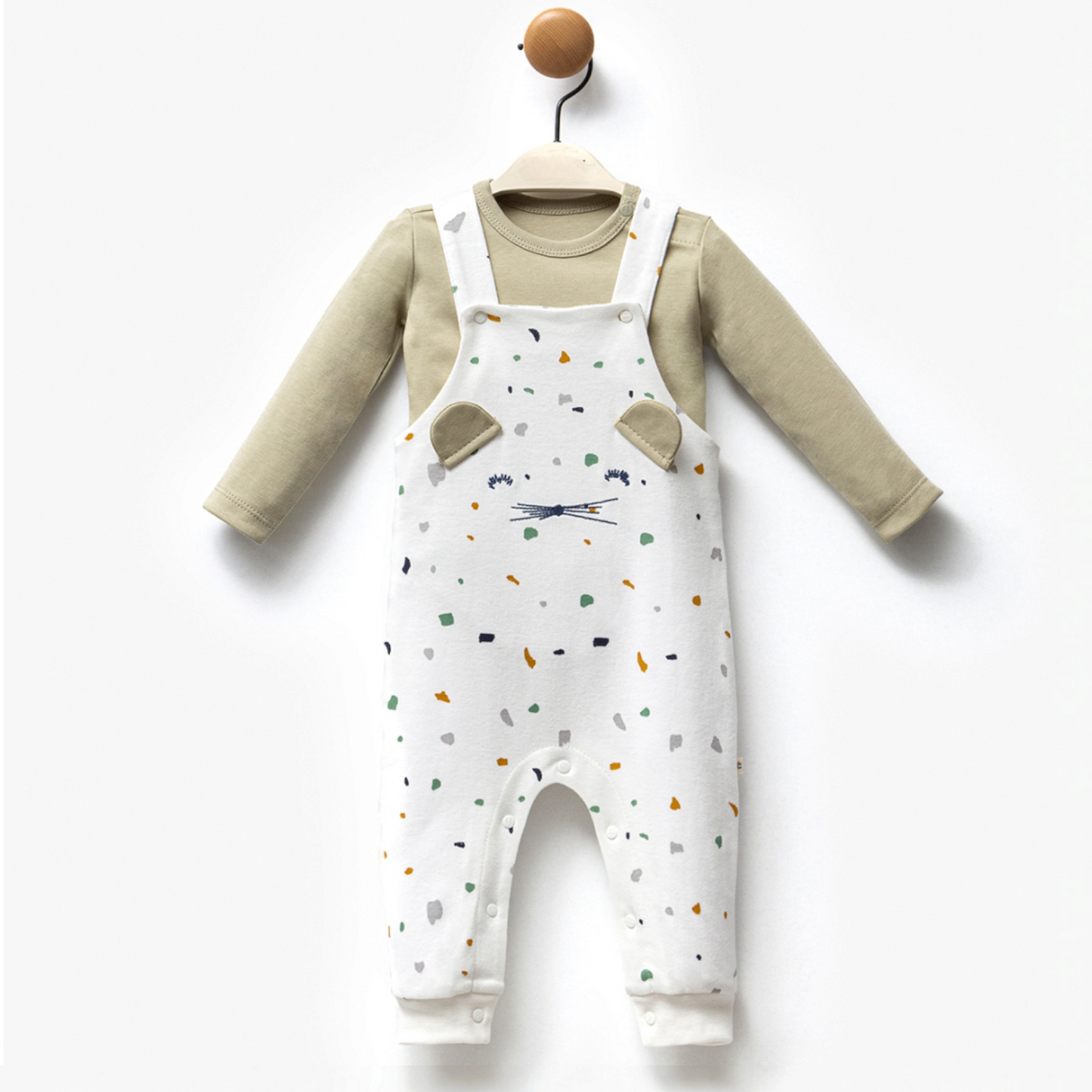 Neutral baby overall