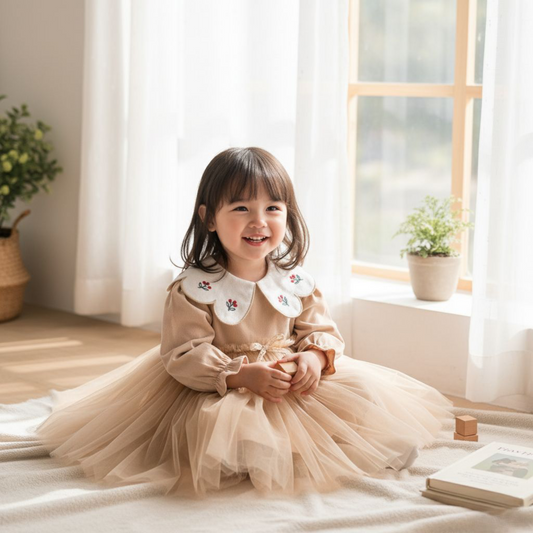 Floral tulle dress