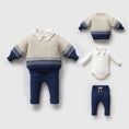 Load image into Gallery viewer, Little sailor knit set
