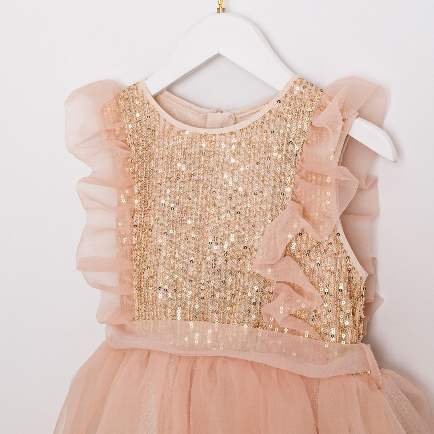 Gold party dress