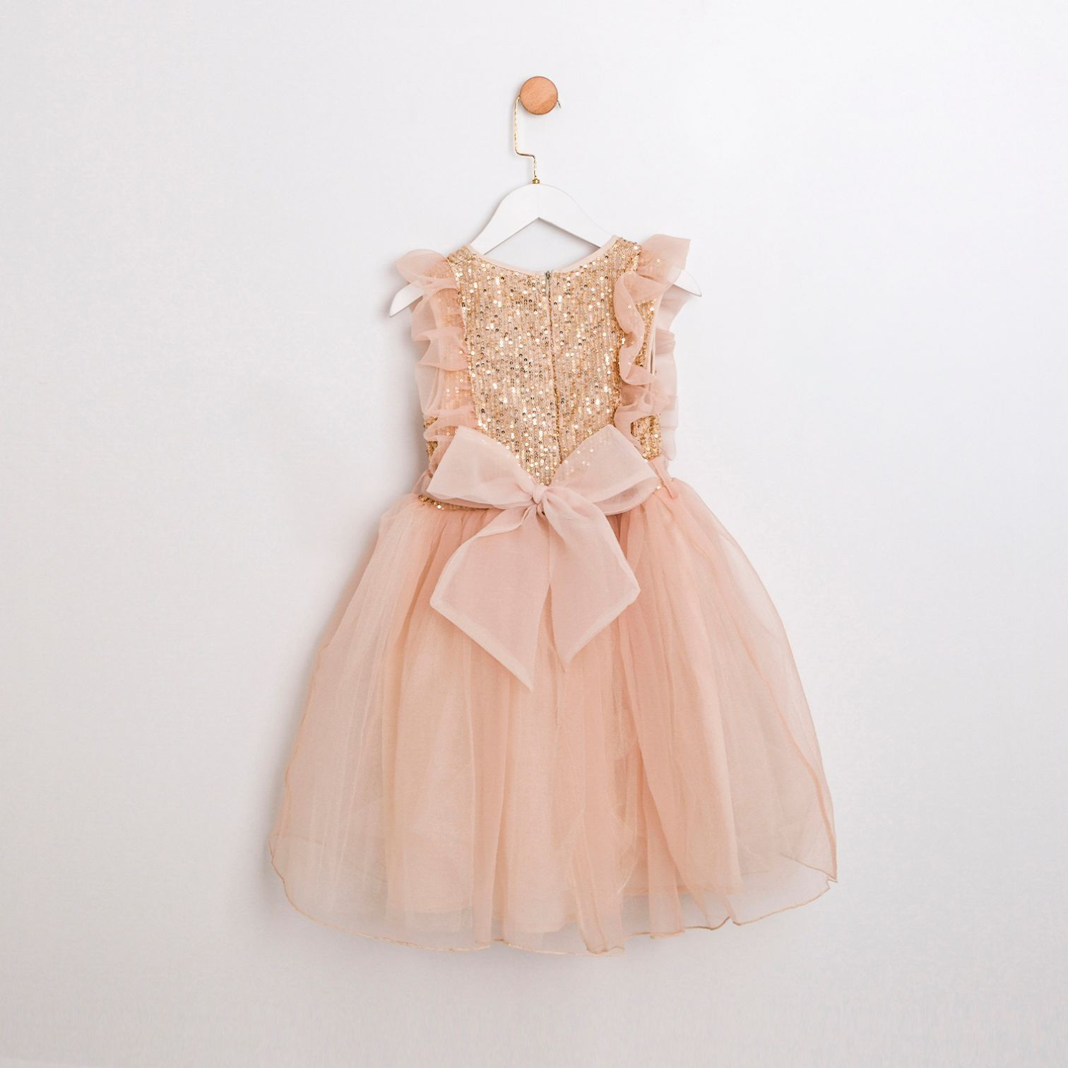 Gold party dress