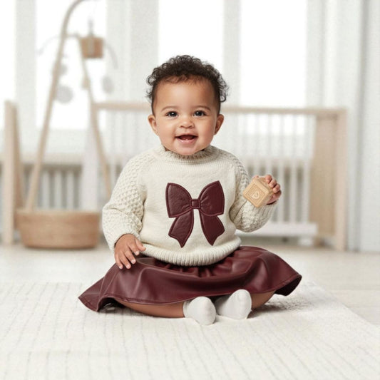 Bow knit set