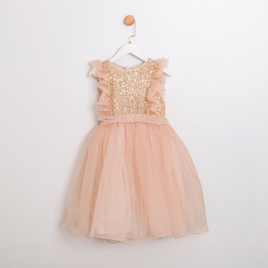 Gold party dress
