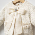 Load image into Gallery viewer, Tweed bow dress
