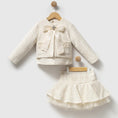 Load image into Gallery viewer, Tweed bow dress
