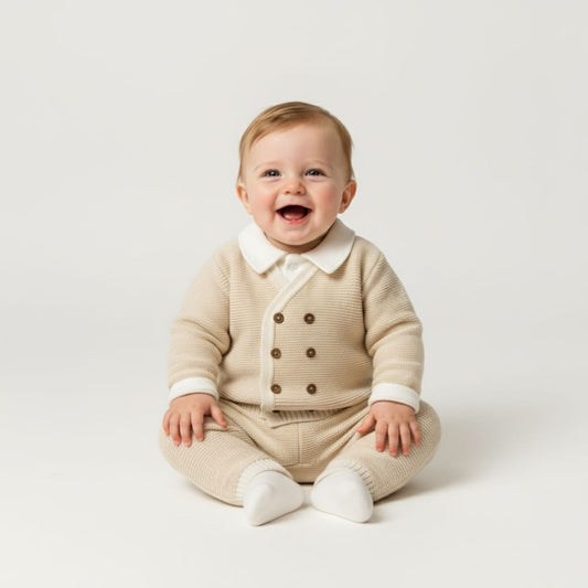 Charming baby knit ensemble