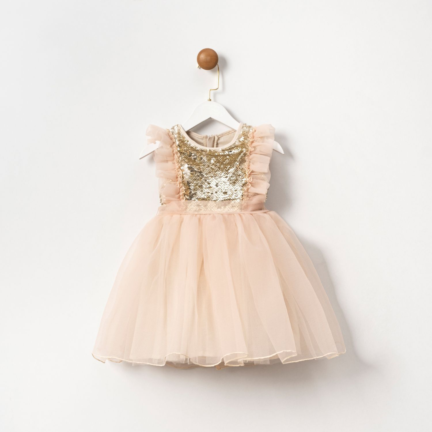 Gold party dress