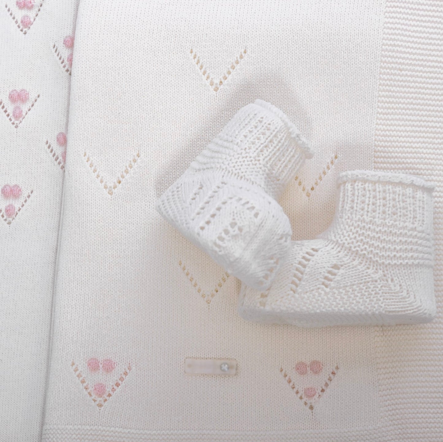 Newborn white/pink onesie
