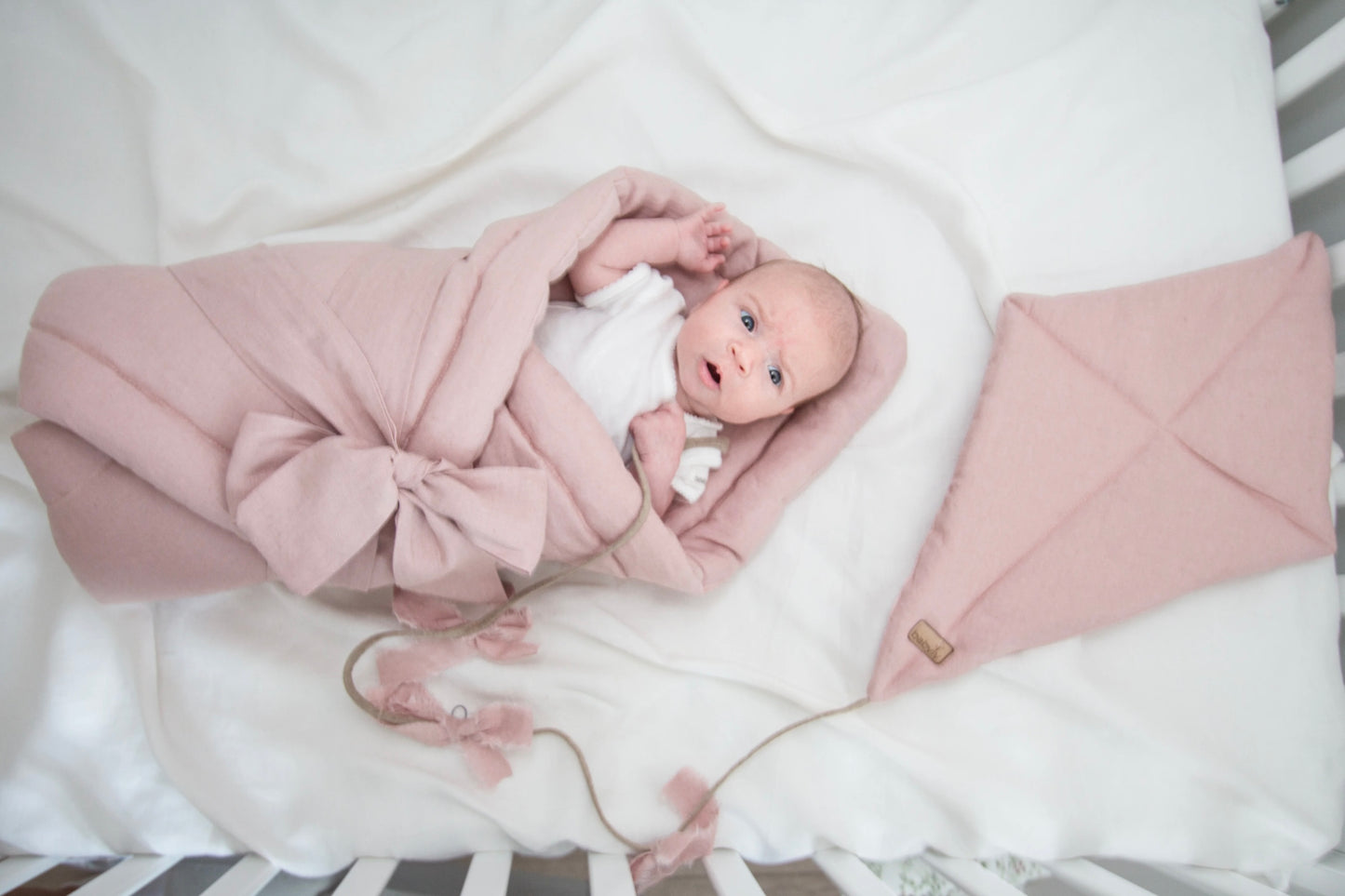 Babywrap powder pink newborn