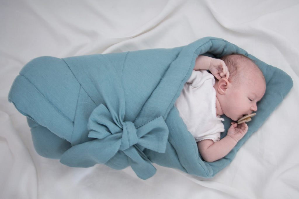 Babywrap sea blue newborn