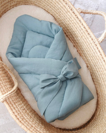 Babywrap sea blue newborn