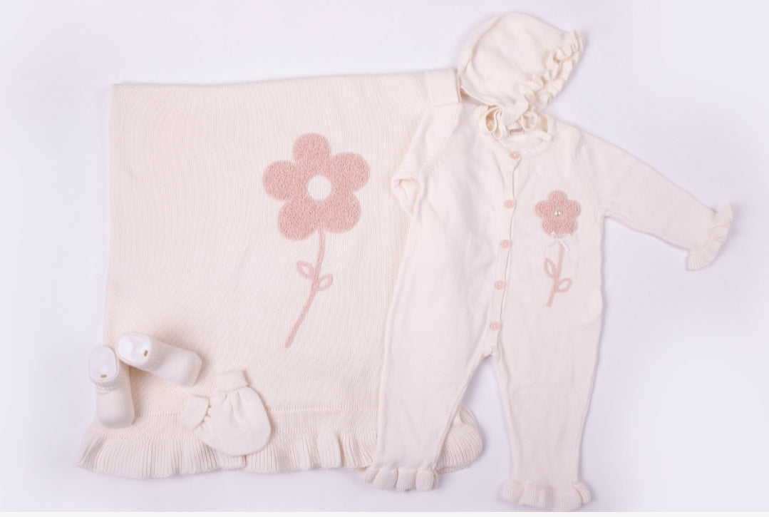 Newborn five-pieces flower giftset