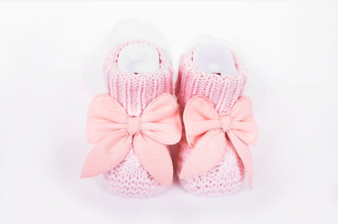 Booties with bow