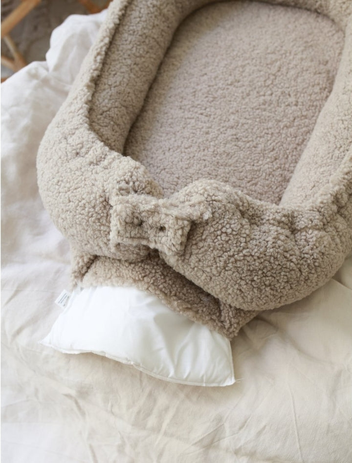 Teddy babynest taupe