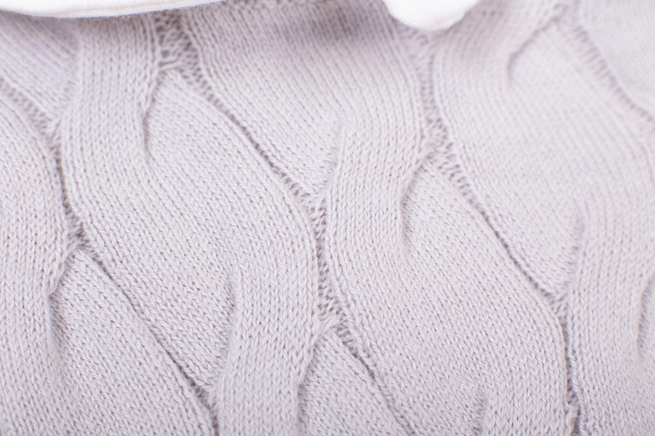Cable-knit grey set baby boy